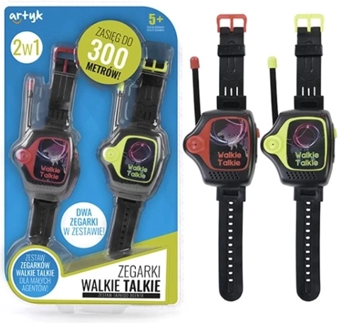 Detské hodinky s vysielačkami s dosahom až 300 m – 2 ks