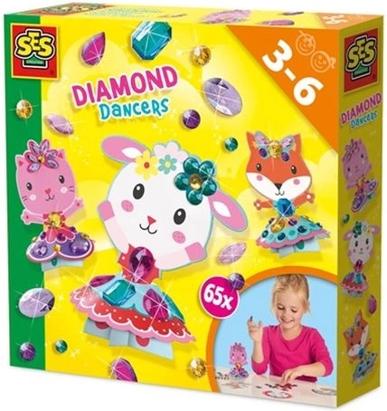 SES Creative Diamond dancers – kreatívna sada s diamantovými nálepkami