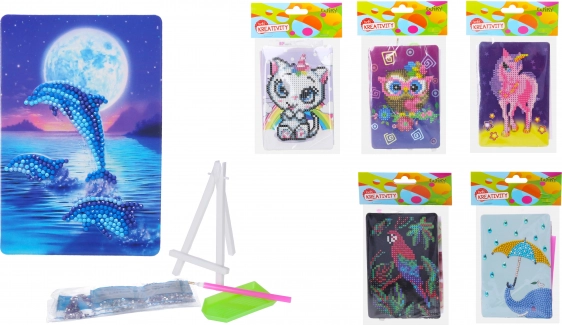 Kreatívny set diamond painting 10 × 15 cm so stojančekom