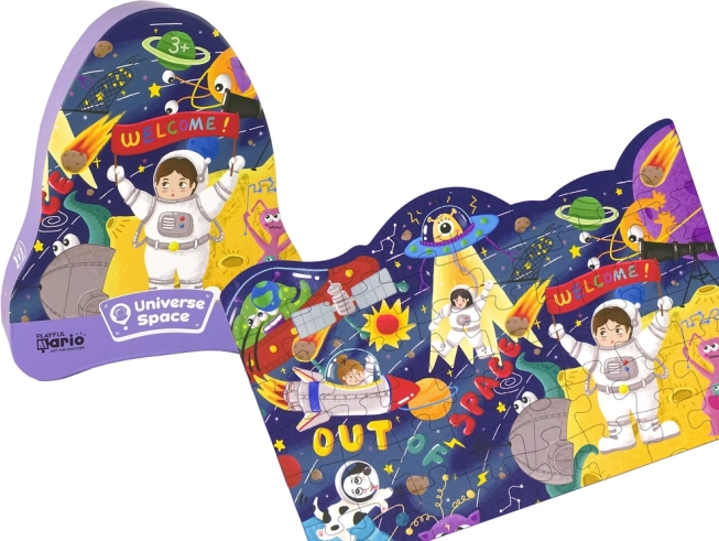 Puzzle Vesmír: UFO a Planéty 48 dielikov