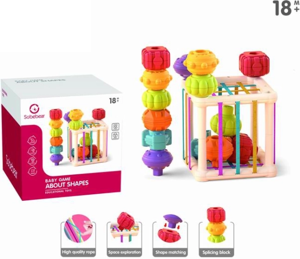 Edukačná kocka – tvarový sorter