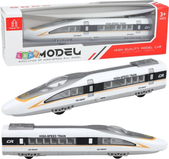 Vysokorýchlostný vlak so svetlami, zvukmi a otváracími dverami