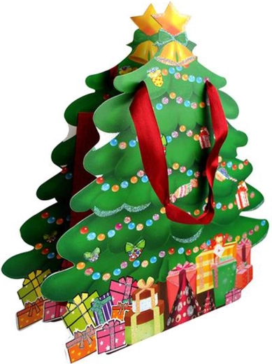 Darčeková papierová taška na Vianoce 27 × 8 × 28 cm