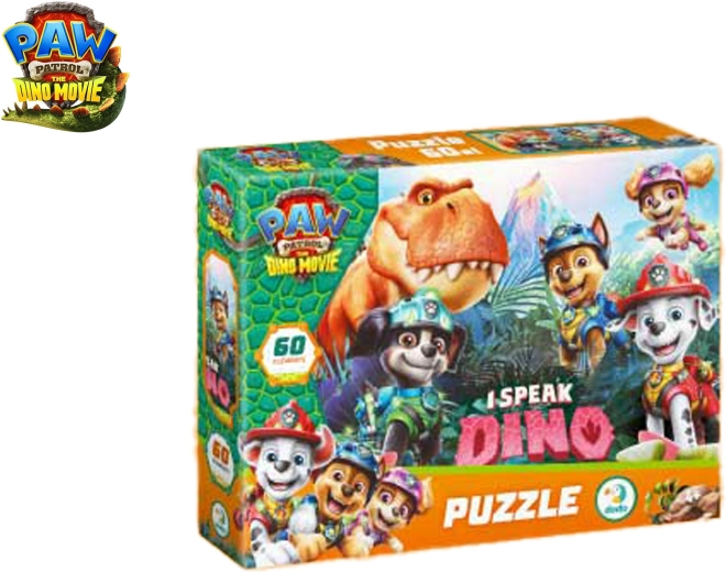 Puzzle Labková patrola: The Dino Movie 60 dielikov