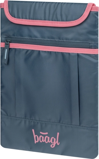 Baagl obal na notebook Logo ružový GRS (15")