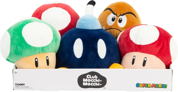 Nintendo plyšová postavička Super Mario junior assort – 1 kus
