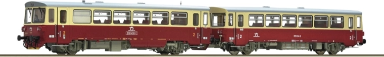 Roco dieselový motorový vozeň 810 491-1 s prípojným vozňom ZSSK H0