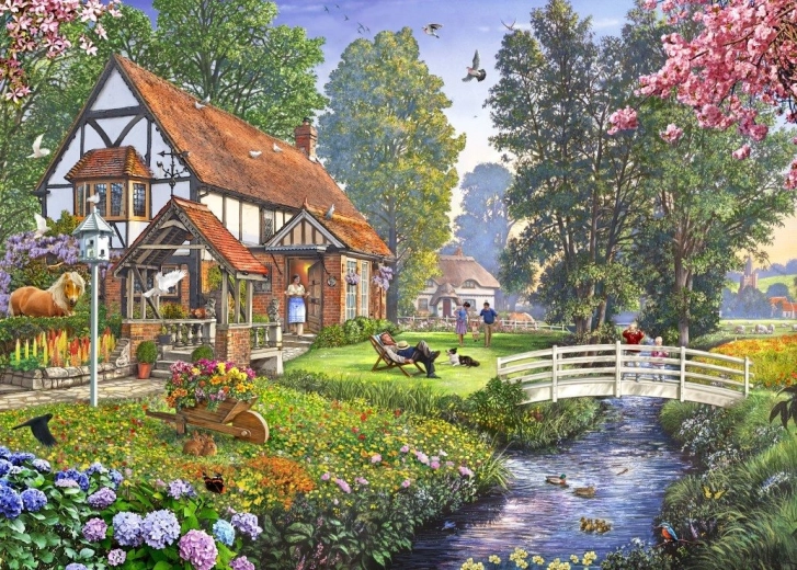 Puzzle Pokojná nedeľa 500 dielikov BLUEBIRD