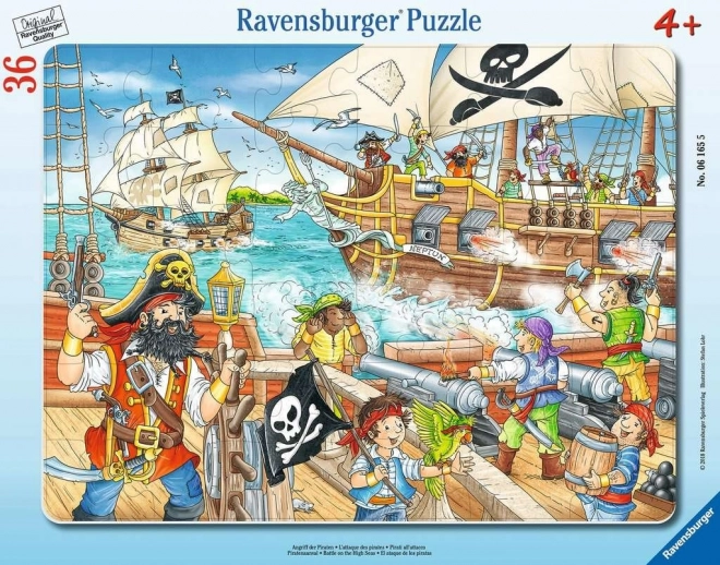 Ravensburger puzzle Bitka na otvorenom mori 36 dielikov