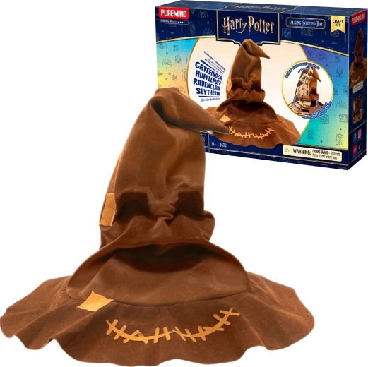 Puremind Harry Potter drevené 3D puzzle Triediaci klobúk so zvukom