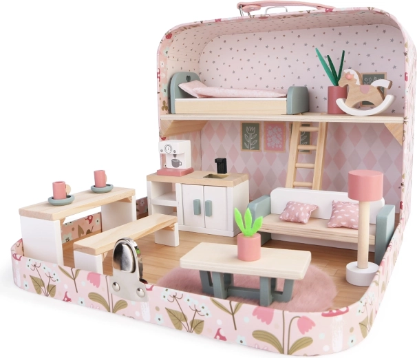 2Kids Toys domček pre bábiky v kufríku – kuchyňa