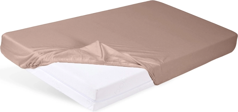 Babymatex napínacie džersejové prestieradlo do postieľky 60 × 120 cm svetlohnedé