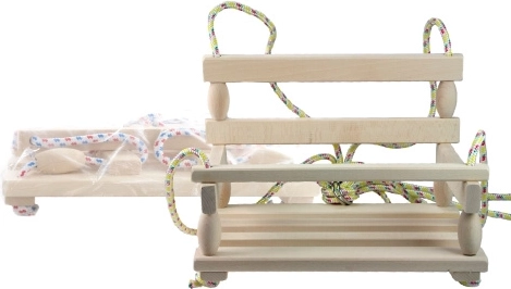 Drevená hojdačka – prírodná