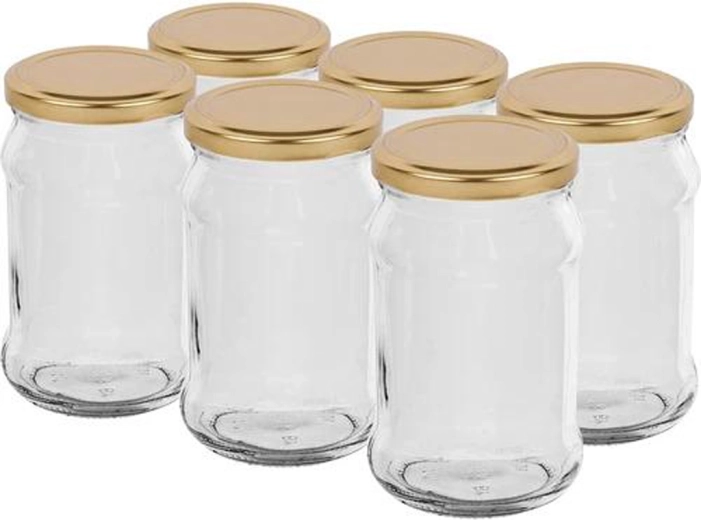 Zaváracie poháre s viečkom 300 ml Twist, sada 6 ks