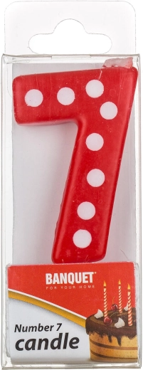 Narodeninová sviečka na tortu číslo 7 MY PARTY 5 × 3 cm