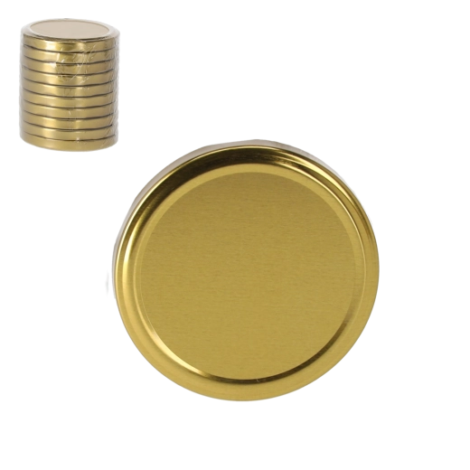 Sada zlatých zaváracích viečok 82 mm (10 ks)