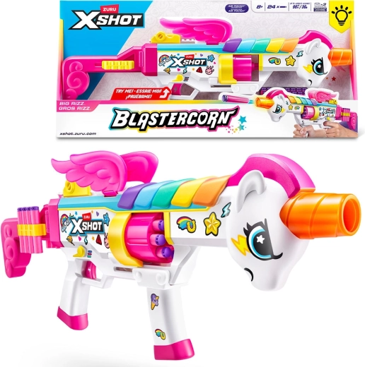 X-SHOT Blastercorn Series 1 Rizz – detský penový blaster (24 nábojov)