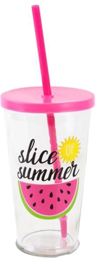 Pohár so slamkou Toro Ovocie 450 ml