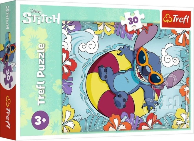 Puzzle Lilo a Stitch na dovolenke Trefl