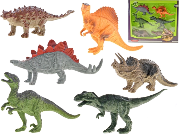 Dinosaure 14–17 cm, sada 6 ks