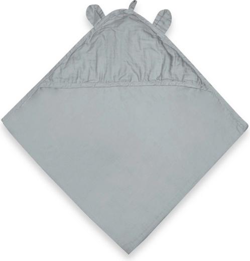 Nuuuroo Danila mušelínová osuška s kapucňou dusty blue