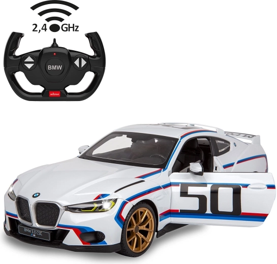 RC auto BMW 3.0 CSL 1:14 biele