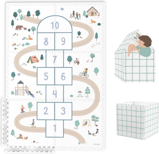 Play&Go Tiloo Eevaa podložka na hranie a domček hopscotch