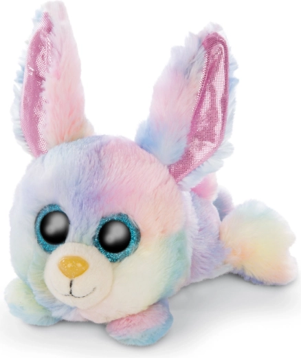 NICI Glubschis plyšový zajačik Rainbow Candy ležiaci 15 cm