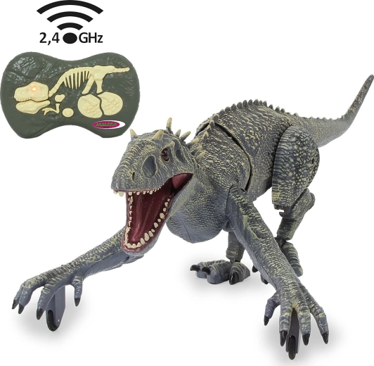 JAMARA diaľkovo ovládaný dinosaurus Exoraptor sivý
