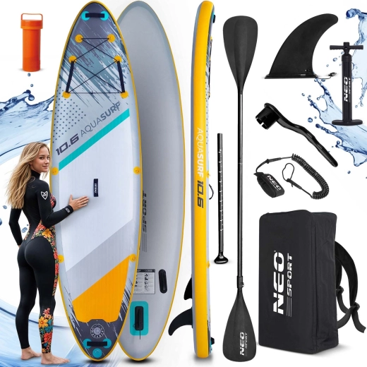 Nafukovací paddleboard AQUASURF 10'6 (320 × 84 × 15 cm) so sadou Neo‑Sport