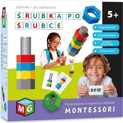 Montessori sada Skrutka po skrutke
