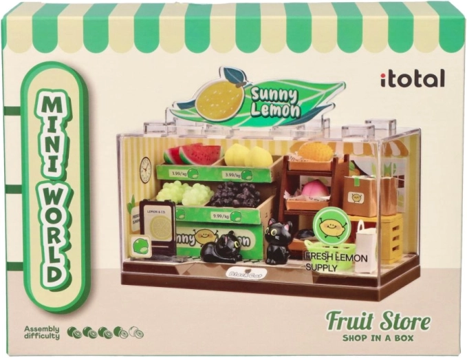 i-Total DIY miniatúra ovocného obchodíka na zostavenie