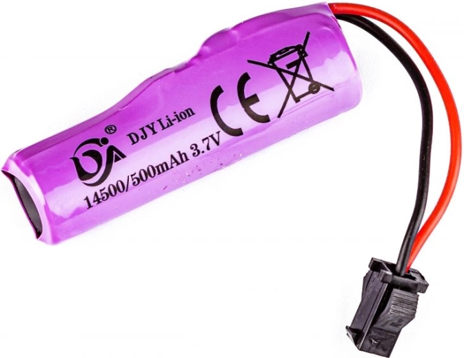 Li-ion akumulátor 3,7 V 500 mAh s konektorom JST SM pre drift auto SC24A - 1 kus