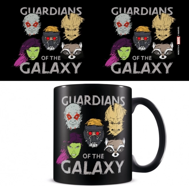 Hrnček Strážci Galaxie Sketched Faces 315 ml