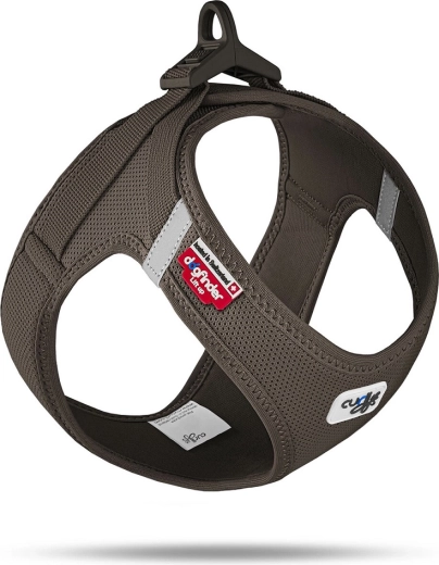 Curli postroj pre psy Air-Mesh hnedý, veľkosť XL (12–18 kg)
