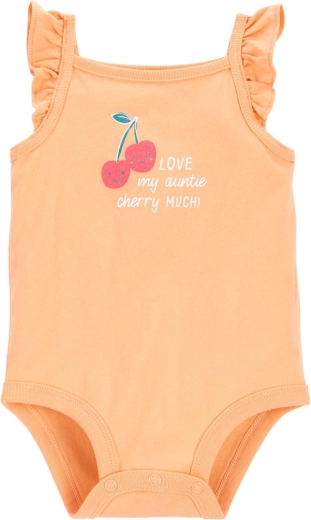 Carter’s body na ramienka Orange Cherry pre dievčatko