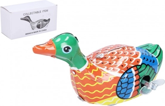 Natahovacia kovová kačka 10 cm