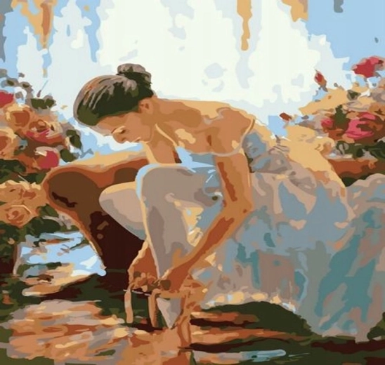 Maľovanie podľa čísel Baletka 40 × 50 cm
