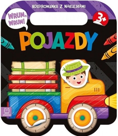 Vrum, vrum! Vozidlá – omaľovánky so samolepkami