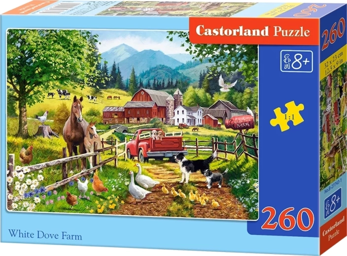 Castorland puzzle Farma s bielou holubicou, 260 dielikov