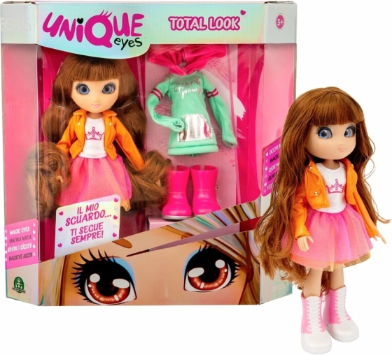 Bábika Unique Eyes – módna sada s doplnkami 25 cm