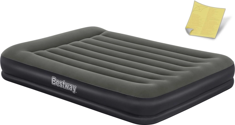 Dvojlôžkový nafukovací matrac BESTWAY 203 × 152 × 36 cm s velúrovým povrchom