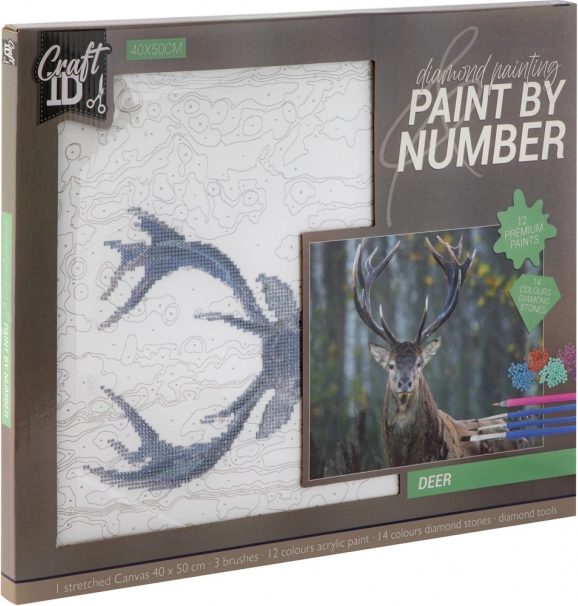 Diamantové maľovanie jeleň - 40 x 50 cm