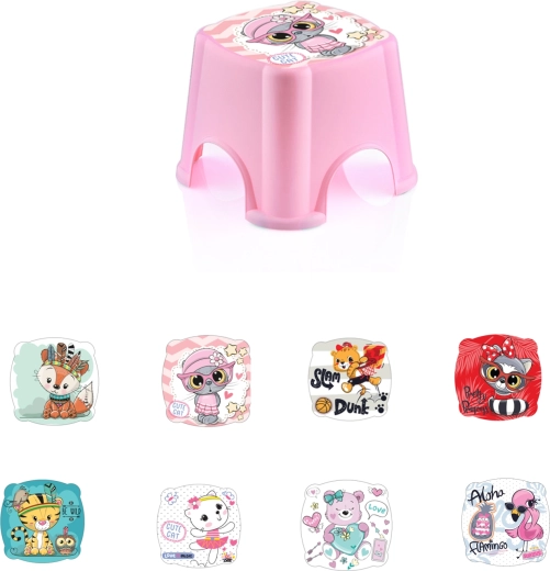 Detská plastová stolička s rozprávkovým motívom