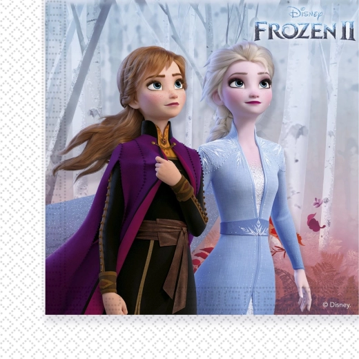 Disney Frozen 2 papierové obrúsky 33 × 33 cm (20 ks)