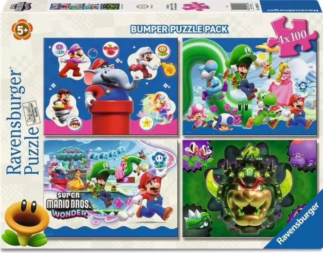 Ravensburger puzzle Super Mario 4×100 dielikov