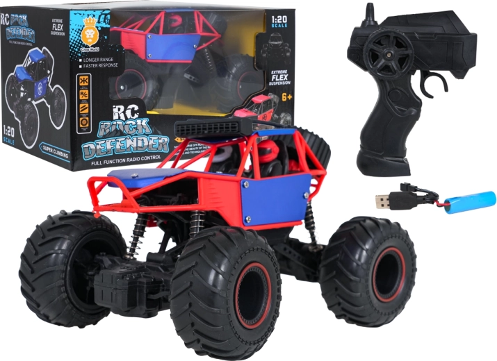Terénne RC auto CAPITAN modro-červené