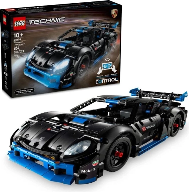 LEGO Technic závodné auto PORSCHE GT4 e-Performance na diaľkové ovládanie