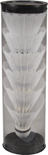 Sada bielych plastových košíčkov 6 ks