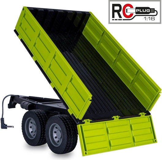 JAMARA sklápačkový príves pre RC traktor 1:16 svetlozelený